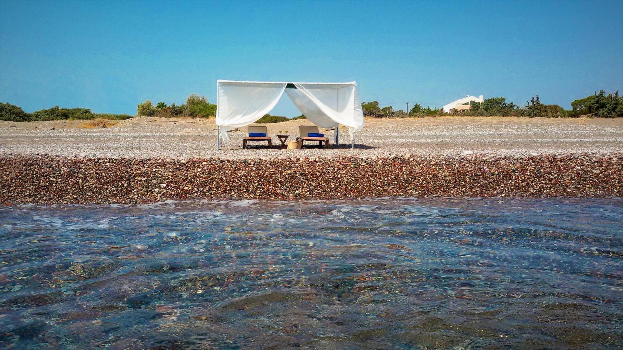 Beachfront Villa Rhodes Seashell Gennadi Eksteriør bilde